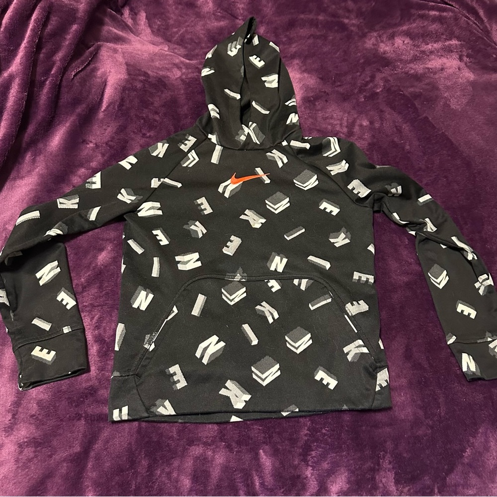 Nike Therma-Fit Hoodie Orange logo